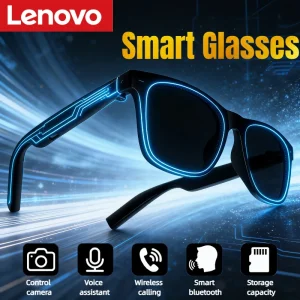 Lenovo Smart Glasses Remote Control Touch Photo Camera
